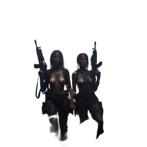 weapon, concept art, 3d render, pixel art transparent PNG cut-out