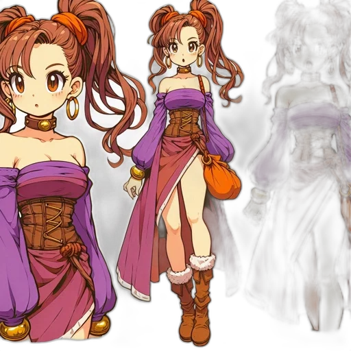 dress, concept art, fantasy art, anime transparent PNG cut-out