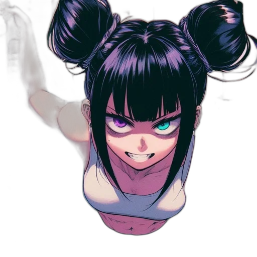 mask, face, hair, weapon transparent PNG cut-out