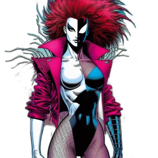 comic book art, concept art, cyberpunk, fantasy art transparent PNG cut-out