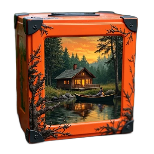 furniture, photorealistic, oil painting, sunset transparent PNG cut-out