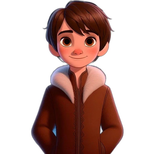jacket, face, creature, 3d render transparent PNG cut-out