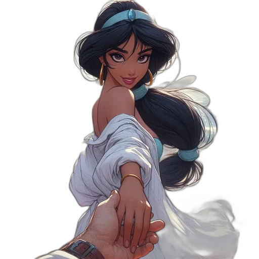 dress, jewelry, weapon, staff transparent PNG cut-out