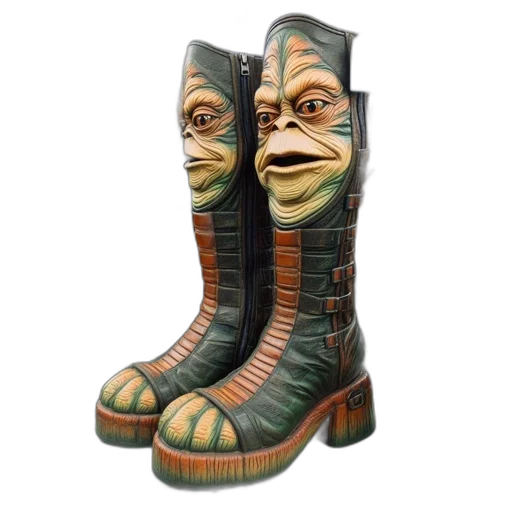 shoes, mask, 3d render, shoe transparent PNG cut-out