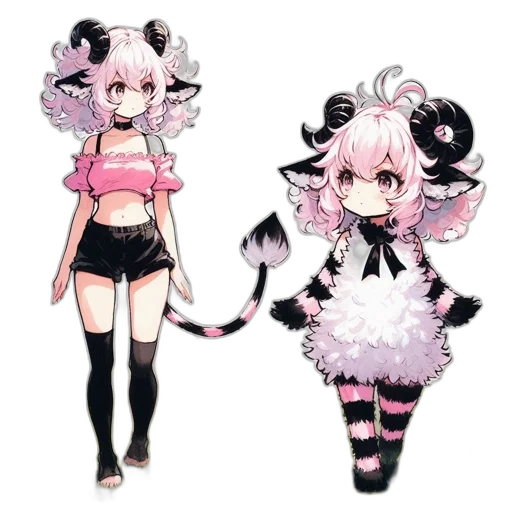 creature, concept art, anime, pixel art transparent PNG cut-out