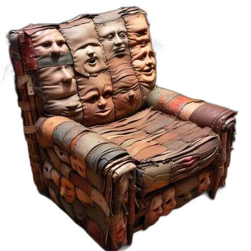 furniture, face, mask, crown transparent PNG cut-out