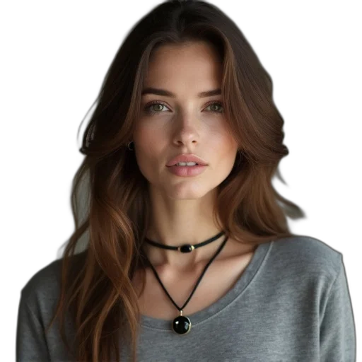 jewelry, staff, face, hair transparent PNG cut-out