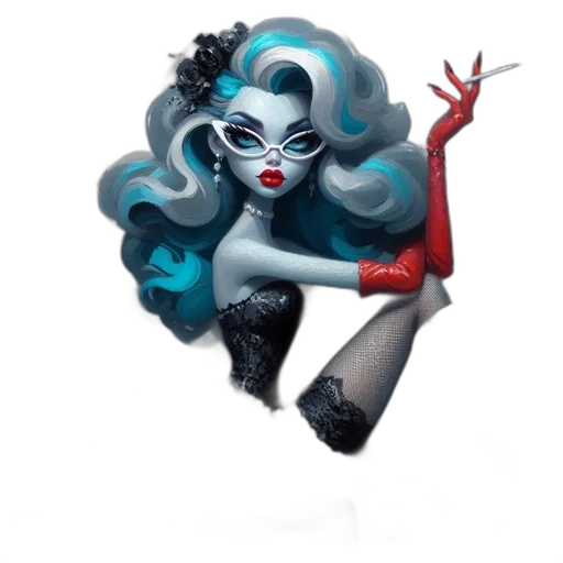 hair, concept art, fantasy art, comic book art transparent PNG cut-out