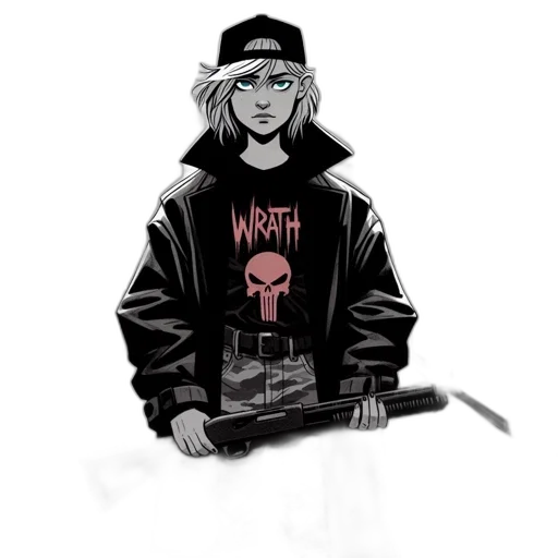 jacket, weapon, hat, sword transparent PNG cut-out