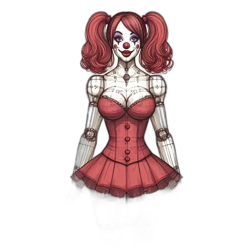 dress, concept art, comic book art, cartoon transparent PNG cut-out