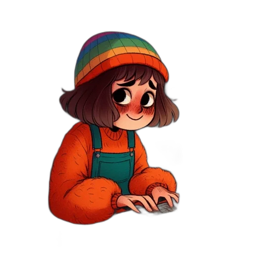 hat, staff, face, robot transparent PNG cut-out