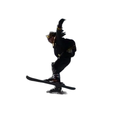 staff, robot, 3d render, skier transparent PNG cut-out