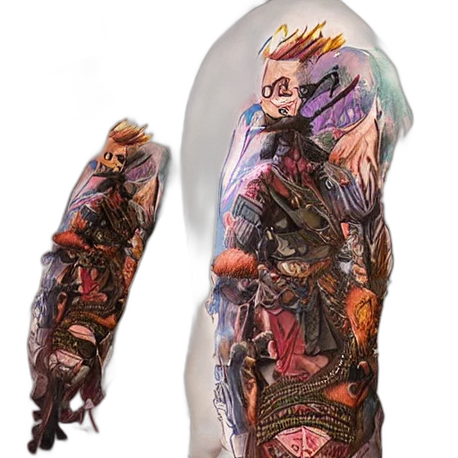 concept art, fantasy art, cyberpunk, photo transparent PNG cut-out