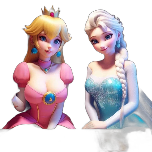 crown, dress, concept art, 3d render transparent PNG cut-out