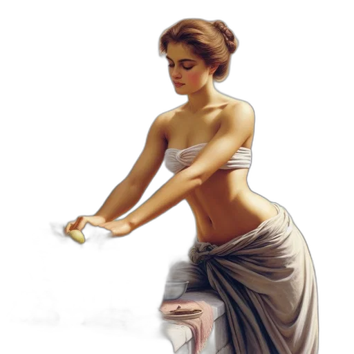 dress, jewelry, staff, food transparent PNG cut-out