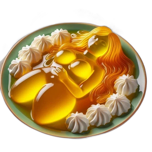 food, jewelry, photorealistic, 3d render transparent PNG cut-out