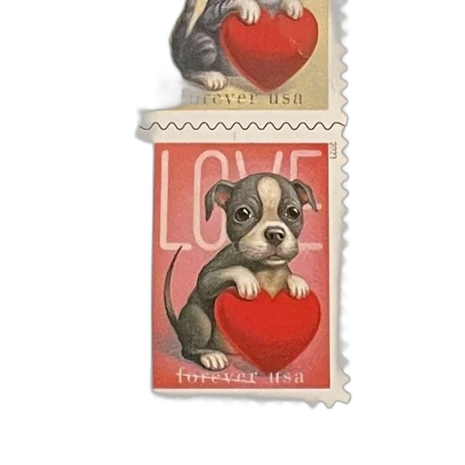 red, two, usps, forever transparent PNG cut-out