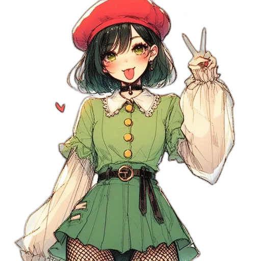staff, hat, dress, weapon transparent PNG cut-out