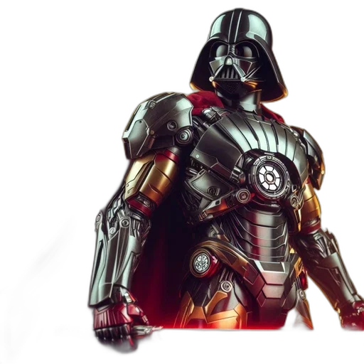 robot, concept art, 3d render, comic book art transparent PNG cut-out