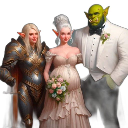 fantasy art, concept art, 3d render, pixel art transparent PNG cut-out