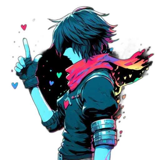jacket, weapon, pixel art, concept art transparent PNG cut-out