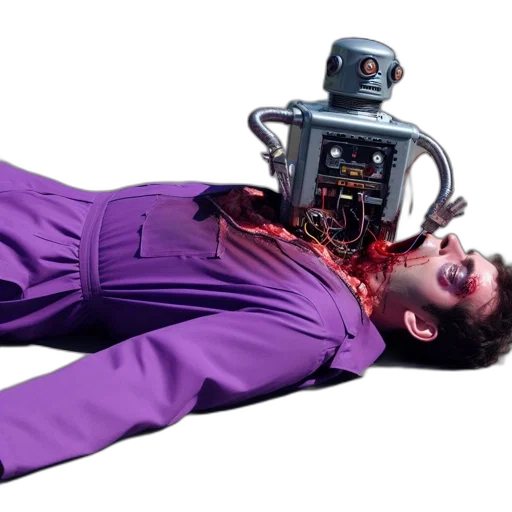 robot, creature, cyberpunk, outer space transparent PNG cut-out