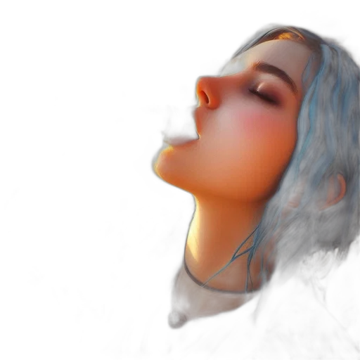 face, robot, mask, hair transparent PNG cut-out