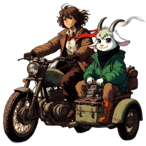 animal, jacket, concept art, comic book art transparent PNG cut-out