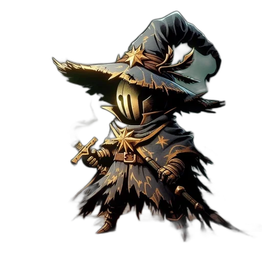mask, hat, staff, dragon transparent PNG cut-out