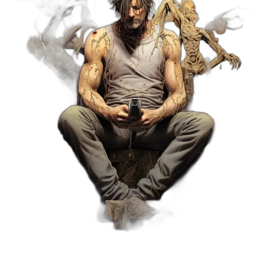 concept art, comic book art, fantasy art, pixel art transparent PNG cut-out