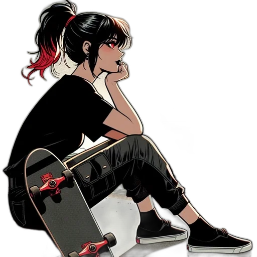 shoes, comic book art, concept art, anime transparent PNG cut-out