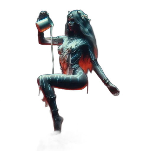 robot, staff, bottle, weapon transparent PNG cut-out