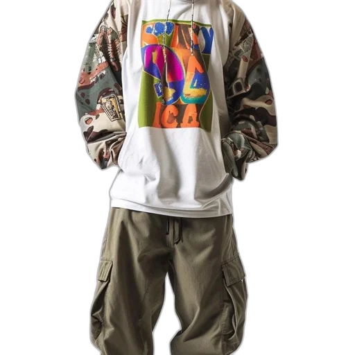 jacket, animal, vaporwave, concept art transparent PNG cut-out