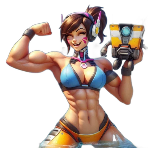 robot, weapon, staff, concept art transparent PNG cut-out