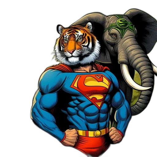 animal, comic book art, concept art, fantasy art transparent PNG cut-out