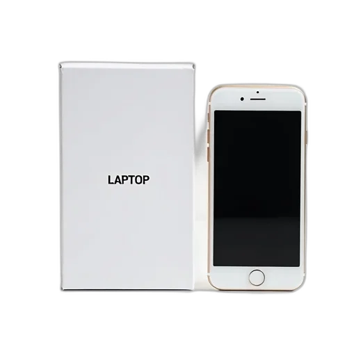 3d render, white, cell, phone transparent PNG cut-out