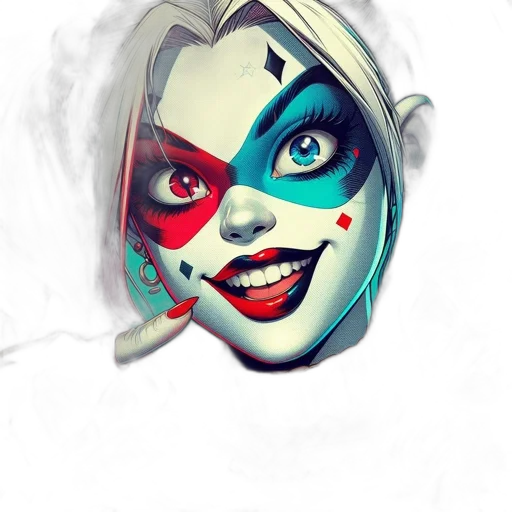 mask, face, comic book art, concept art transparent PNG cut-out