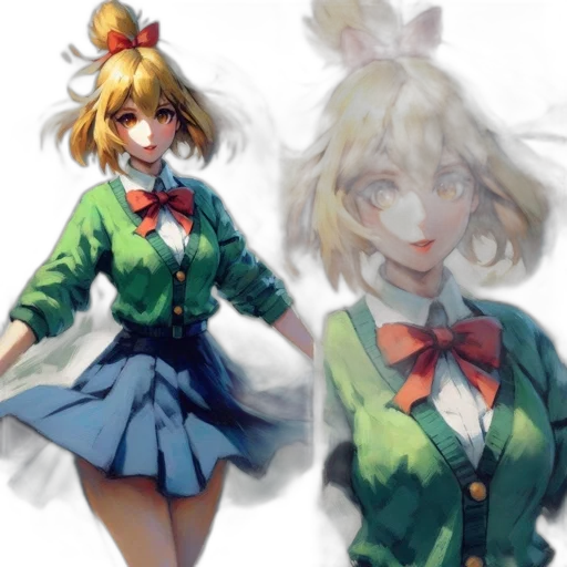 concept art, anime, pixel art, 3d render transparent PNG cut-out