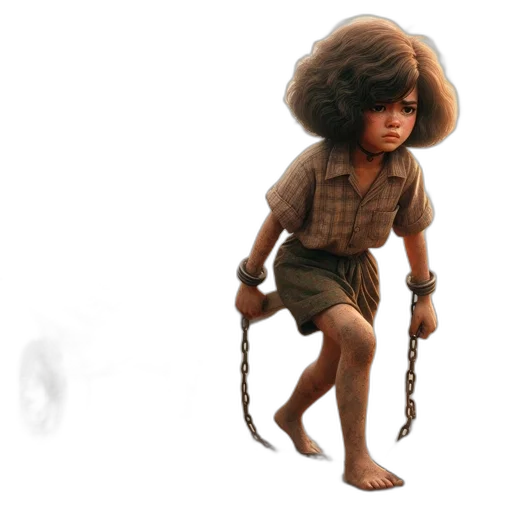 hair, creature, staff, concept art transparent PNG cut-out