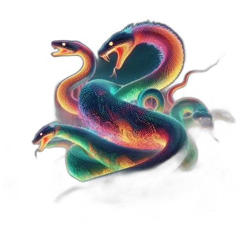 dragon, creature, animal, staff transparent PNG cut-out