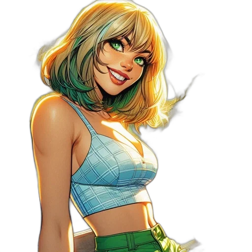 comic book art, concept art, cartoon, fantasy art transparent PNG cut-out