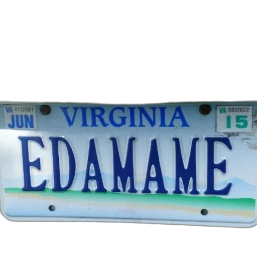virginia, license, plate, word transparent PNG cut-out