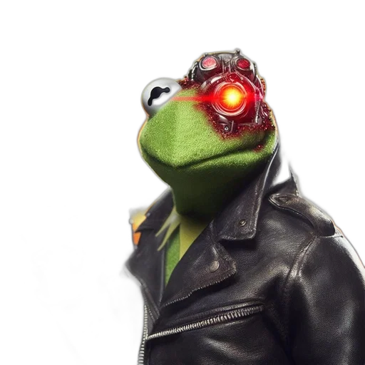 robot, jacket, mask, staff transparent PNG cut-out