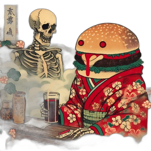 food, jacket, mask, jewelry transparent PNG cut-out