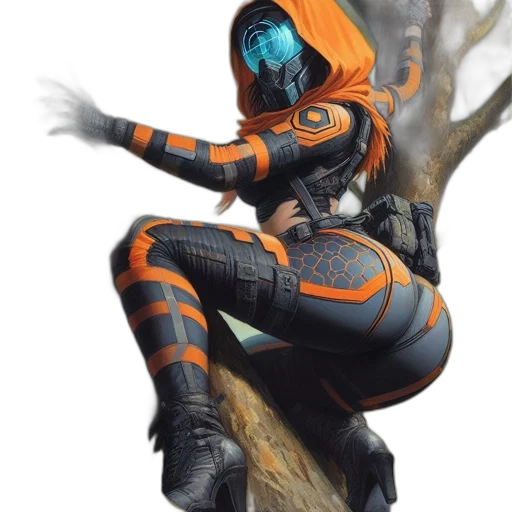 tree, robot, jacket, creature transparent PNG cut-out
