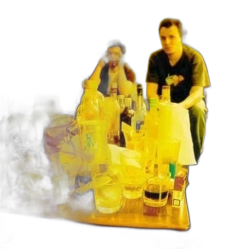 bottle, food, staff, 3d render transparent PNG cut-out