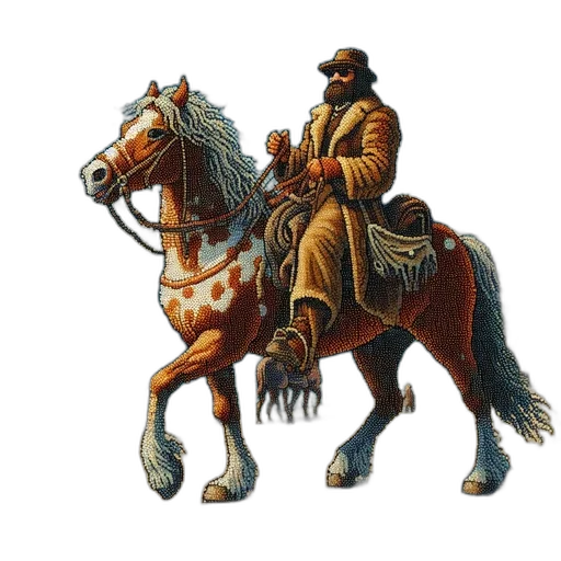 jacket, staff, hat, animal transparent PNG cut-out