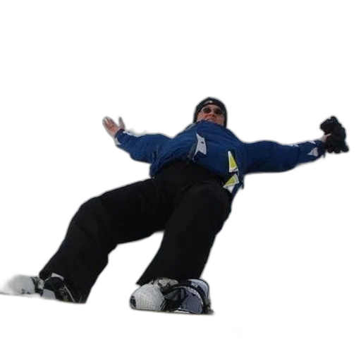 jacket, robot, creature, snowboarder transparent PNG cut-out