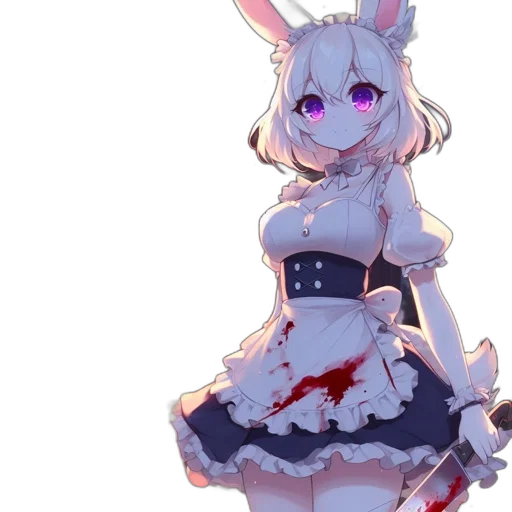 dress, staff, weapon, animal transparent PNG cut-out