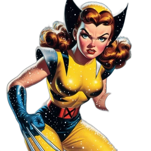 comic book art, concept art, cartoon, woman transparent PNG cut-out